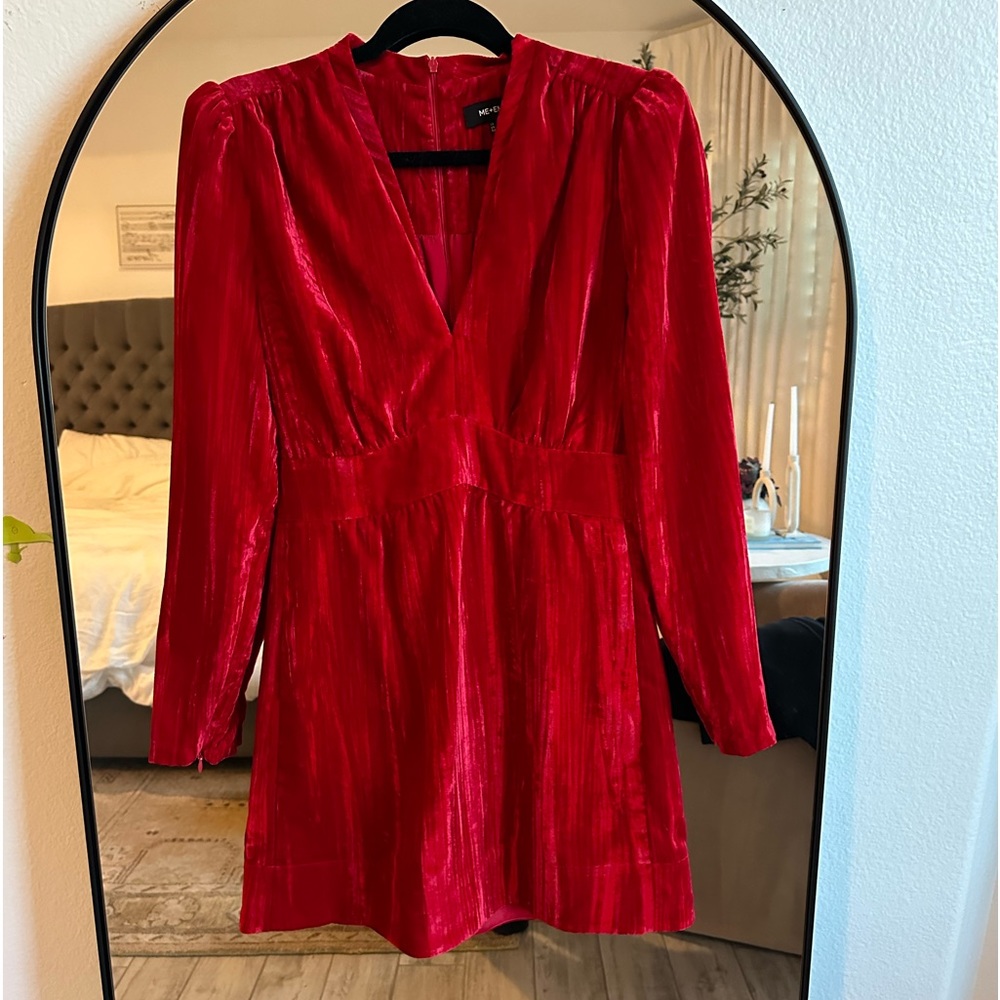 ME+EM red velvet dress size 4